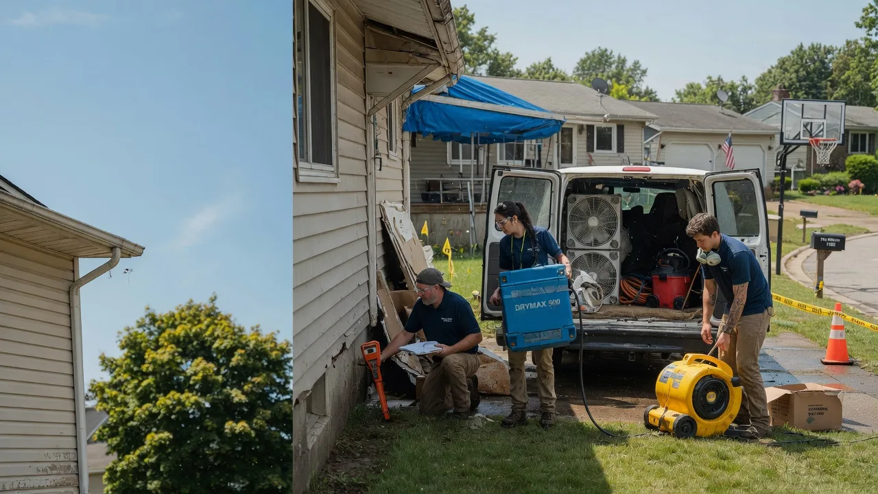 Ceiling Leak Cleanup in Hingham, WI near me